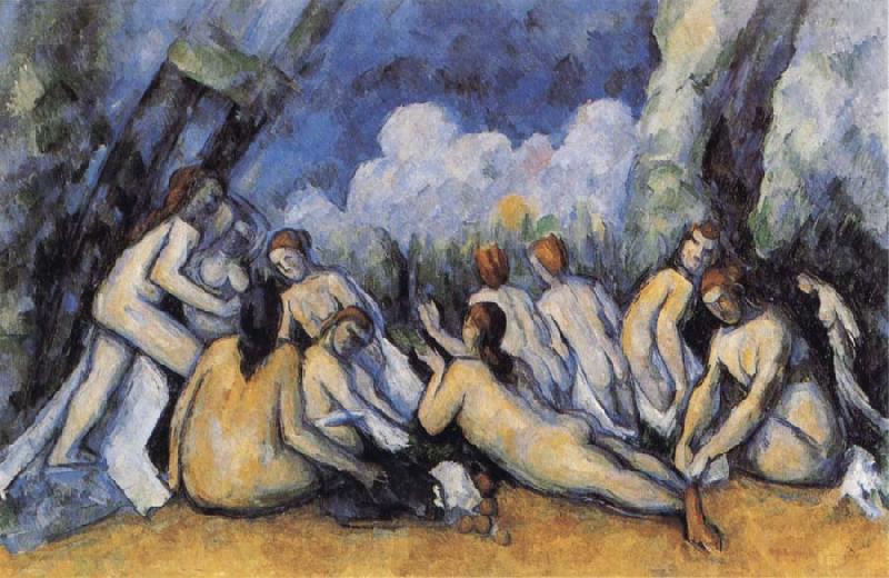 Paul Cezanne Les grandes Baigneuses Norge oil painting art